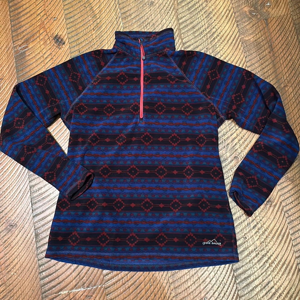 Eddie Bauer fleece quarter zip size L